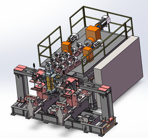 Автоматическая высокоскоростная экструзионно-выдувная машина для производства флаконов из ПП/ПНД объемом 500 мл, 1 л, 2 л для моющих средств и моющих средств для стирки - Product Image 2