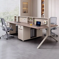 Bureau d'ordinateur ergonomique moderne en bois massif, poste de travail multifonctionnel pour la maison, le bureau et l'appartement