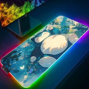 Tapis de souris de jeu RGB Poke-mons Squirtle, tapis de bureau pour PC, tapis de souris lumineux, tapis de <span class=keywords><strong>clavier</strong></span>, tapis de table avec dérivés d'anime - Product Image 2