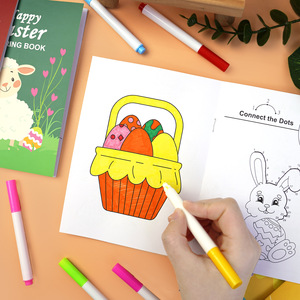 8PCS Happy Easter Malbuch Benutzer definierter Druck DIY Malbuch Zeichnung Spielzeug Geschenk für Kinder - Product Image 5