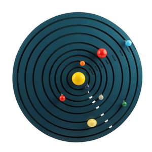 GE080 Montessori Địa Lý Tám Hành Tinh Giáo Dục Bằng Gỗ Đồ Chơi Trẻ Em Hệ Thống Năng Lượng Mặt Trời Nhà Cung Cấp Đồ Chơi Montessori Cho Trẻ Em - Product Image 6