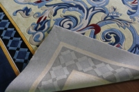 Offre Spéciale nordique maison centre plancher designer laine bleu et blanc grand moderne tufté luxe tapis tapis salon
