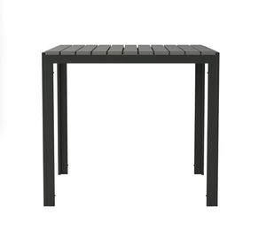 <span class=keywords><strong>Table</strong></span> <span class=keywords><strong>de</strong></span> salle à manger carrée noire moderne <span class=keywords><strong>de</strong></span> qualité commerciale pour l'intérieur et l'extérieur, pour <span class=keywords><strong>4</strong></span> <span class=keywords><strong>personnes</strong></span>, avec plateau en résine polyvalente à lattes, pour usage scolaire - Product Image 2