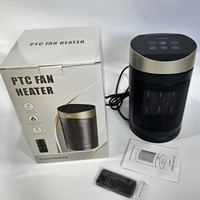 Ventilateur Chauffant de Bureau avec Mode Air Frais, Panneau Tactile, Trois Vitesses de Ventilation – Idéal pour Chambre, Bureau, Étude, Coin de la Pièce, Toute l'Année