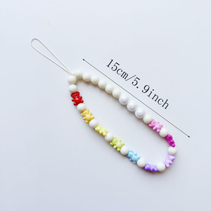 Moda creativa con catena per telefono cellulare con ciondoli e ciondoli colorati graziosi <span class=keywords><strong>gioielli</strong></span> per fotocamera - Product Image 2