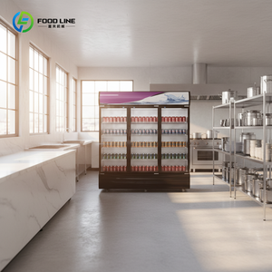 Enfriador de Bebidas Comercial Sin Escarcha, Gabinete Refrigerado Industrial de Bajo Consumo con Control de Doble Temperatura para Bebidas - Product Image 3