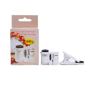 Handheld Magnifier 60X With Led Light Mobile Phone Clip For Scientific Research And Teaching - Product Image 4