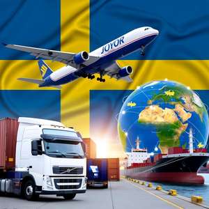 Agente de Envio Rápido e Barato da <span class=keywords><strong>China</strong></span> para Suécia, Estocolmo, Göttenburg, Malmö, Uppsala, Frete Marítimo e Aéreo LCL+Express DDP - Product Image 1