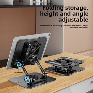 Cross Border <strong>Tablet</strong> <strong>Stand</strong> Folding Heat Dissipation All Metal <strong>Stand</strong> Portable Storage Lifting <strong>Tablet</strong> <strong>Stand</strong> - Product Image 2