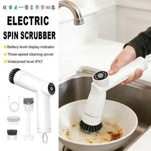 Nuevo Cepillo <span class=keywords><strong>de</strong></span> Limpieza Eléctrico Portátil 3 en 1 <span class=keywords><strong>de</strong></span> Plástico con Resistencia al Agua IPX7 para <span class=keywords><strong>Ollas</strong></span>, Platos, Ventanas y Baño 2026 - Product Image 1