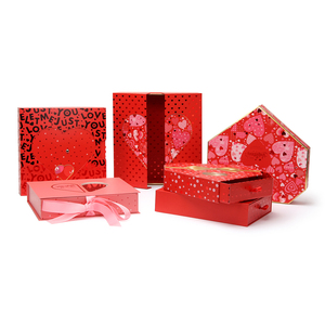 Large Luxury Rigid <b>Gift</b> <b>Box</b> Lid Customizable Glossy Lamination Embossing UV Coating Wedding Birthday Bridesmaid Christmas <b>Easter</b> - Product Image 5