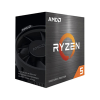 Processeur AMD Ryzen 5 5600 avec Socket AM4, fréquence 3200 MHz, 6 cœurs, processeur graphique Radeon Vega, compatible avec les cartes mères AM4