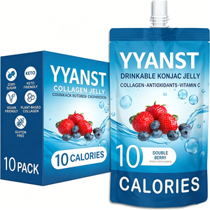 Complément de collagène multivitaminé sans sucre, compatible Keto, saveur double baie, marque privée, gelée de konjac, prix usine - Product Image 1