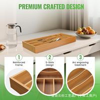 Boîte de rangement pour couteaux de cuisine en bois massif, nouveau style chinois, type tiroir, organisateur de couverts avec couvercle