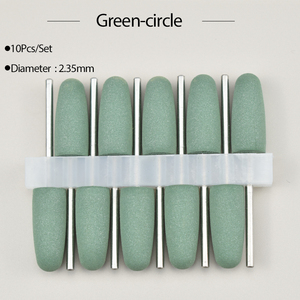 10 pièces/ensemble Outils <span class=keywords><strong>de</strong></span> bijouterie, fraises <span class=keywords><strong>de</strong></span> polissage dentaire en caoutchouc <span class=keywords><strong>de</strong></span> silicone, pour le blanchiment des dents et le polissage, 2,35 mm, pour perceuse à ongles - Product Image 2