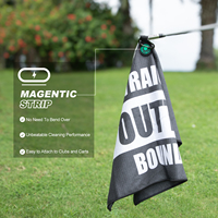 Serviettes de golf en microfibre gaufrée à sublimation, prix d'usine, serviettes de golf imprimées, serviette de golf magnétique