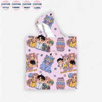 Serviette de plage en microfibre à capuche de haute qualité imprimée Pankai RTS Kpop Demon Hunters, serviettes à capuche pour enfants Kpop