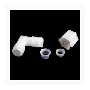 PVDF 90 derece erkek dirsek 1/4-1 birliği plastik konektörler çin fabrika su gaz yağı sistemi boru bağlantı parçaları - Product Image 3
