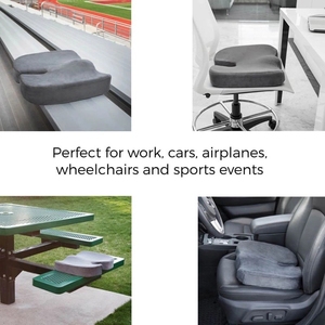 En gros Orthopédique En Mousse À Mémoire de forme Coccyx Confort <span class=keywords><strong>D</strong></span>'assise Coussins De Siège De Voiture Pour Les Personnes De Petite Taille - Product Image 6