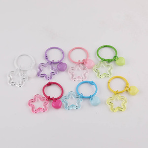 Anillo Transparente en Forma de Estrella para Libros, Colgante Metálico Colorido DIY para Bolsos, Accesorio de Joyería, Tamaño Mediano, Colores Aleatorios - Product Image 5