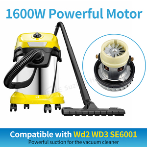 Factory <strong>Vacuum</strong> <strong>Cleaner</strong> Spare Accessories Electric <strong>Motor</strong> Compatible with Karchers1600W Wd2 WD3 SE6001 <strong>Vacuum</strong> <strong>Cleaner</strong> Part