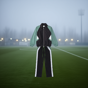 Ensemble de survêtement d'hiver en coton pour homme, veste coupe-vent tricotée à séchage rapide, pantalon de jogging, tenue décontractée et sportive - Product Image 2