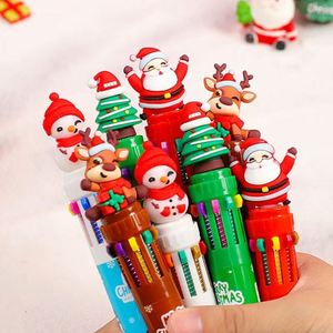 Cartoon 10-Color Ballpoint Pen <b>Creative</b> and Festive Stationery for Students Cute Christmas <b>Gift</b> - Product Image 3