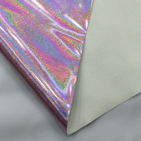 Holographique Faux cuir Laser irisé paillettes brillant argent or miroir PU cuir synthétique pour chaussures sac pour ordinateur portable sac à main