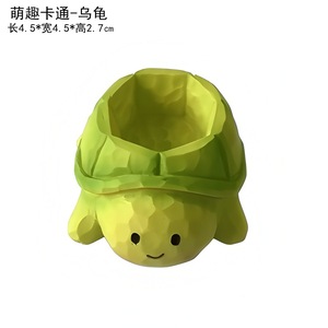 Organisateur de bureau en forme d'animal mignon, conteneur de rangement pour la décoration du bureau, design polygone, matériau PP - Product Image 3