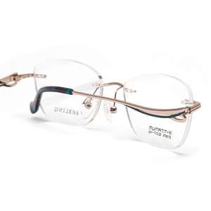 New Arrival Titanium cảnh tượng khung chất lượng tốt Lady thiết kế kính mắt <span class=keywords><strong>Frames</strong></span> - Product Image 5