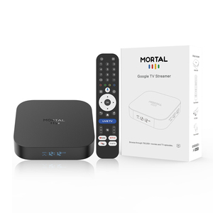 TV Box 2026 Factory <span class=keywords><strong>Mortal</strong></span> X5S Android 14.0, RK3518, 4K, 5G WIFI, Smart TV Box con Control Remoto por Voz BT, TV Stick - Product Image 1