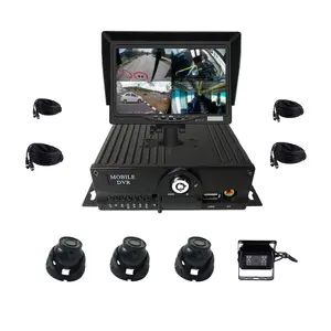 LSZ High Quality 4CH High-capacity SD card storage 1080P MDVR Car DVR Camera Set for School Bus