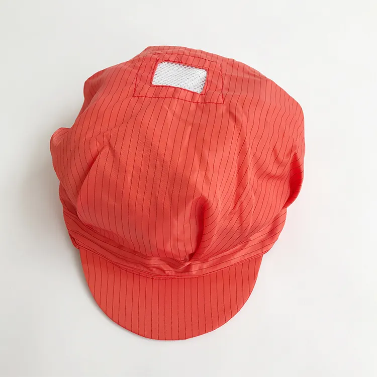 GI 5 mm Streifen Polyester Peak Antistatische Hüte Hüte Reinraum einstellbare antistatische funktionierende ESD-Mütze