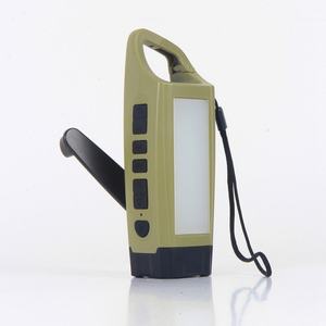 Lampe de tente solaire portable d'extérieur, générateur manuel, lampe torche, radio de prévention des catastrophes, banques d'alimentation de survie pour charge d'urgence - Product Image 4