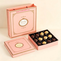 Premium Schokoladenbox mit Boden und Deckel Umweltfreundliche Papier-Geschenkboxen Individuell Bedruckte Süßigkeiten-Verpackungsbox für Schokoladengeschäfte