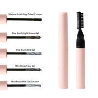 Essai de gel à sourcils sélectionnable avec formules imperméables à la brosse Étiquettes personnalisées Demande rapide pour les commandes Test de marque Maquillage des sourcils