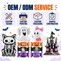 Ballons en aluminium en gros, motifs Tête de mort et Citrouille, CE/EN71/BSCI/CPC, OEM/ODM pour Fournitures de Fête d'Halloween