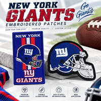 Écussons brodés personnalisés des New York Giants, à thermocoller, logo d'équipe de football, accessoires vestimentaires en gros