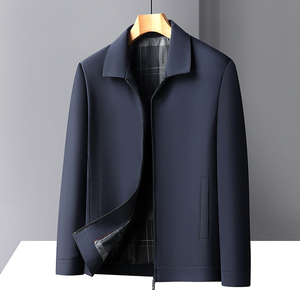 Blouson matelassé pour <span class=keywords><strong>homme</strong></span> 2025 – Fourniture ODM – <span class=keywords><strong>Veste</strong></span> décontractée unie pour affaires – <span class=keywords><strong>Col</strong></span> rabattable – Coupe-vent zippé en polyester - Product Image 3