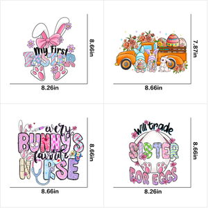 Parches Termoadhesivos de Dibujos Animados de Pascua para Impresión, Lavables, de Poliéster PET, para Transferencia de Calor, para Camisetas DIY - Product Image 6