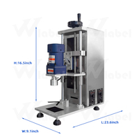 Machine de bouchage de bouteilles en plastique semi-automatique de bureau pour usage alimentaire