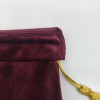 Pochette en velours à cordon personnalisable avec logo, réutilisable pour le rangement de bouteilles de vin et les bonbons de mariage