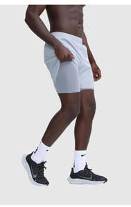 <span class=keywords><strong>Shot</strong></span> sportivi a doppio strato ad asciugatura rapida pantaloncini da ginnastica da uomo estivi - Product Image 2