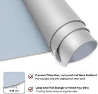 Tapis de souris en PVC PU imprimé, antidérapant, protecteur de bureau, pour Table de bureau, taille personnalisée en usine,