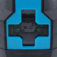 Niveau laser vert portable de qualité industrielle KMD PRG2L avec trépied, 2 lignes (horizontales et verticales), auto-nivelant électronique