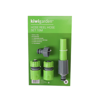 Adaptador de manguera de jardín de plástico de 4 piezas conectores rápidos y adaptador de manguera de grifo adaptador de manguera con conector de parada de agua