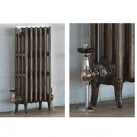 Robinet de radiateur Beigelai traditionnel finition laiton antique, ensemble complet, anti-corrosion, garantie 1 an, pour villa, eau chaude, design graphique