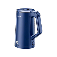 Bouilloire électrique 1,7 L en acier inoxydable 304, ébullition rapide 1500 W, arrêt automatique, pour la maison et la cuisine, vente en gros