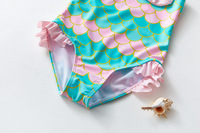 Maillot de bain une pièce imprimé européen et américain MLY pour fille maillot de bain à volants licorne doux pour bébé fille maillot de bain pour enfants bikini pour enfants