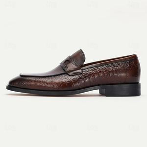 Zapatos formales de cuero genuino para hombre, modelo 2026, textura de primera calidad, zapatos Oxford de punta puntiaguda para negocios - mocasines de lujo hechos a mano - Product Image 6